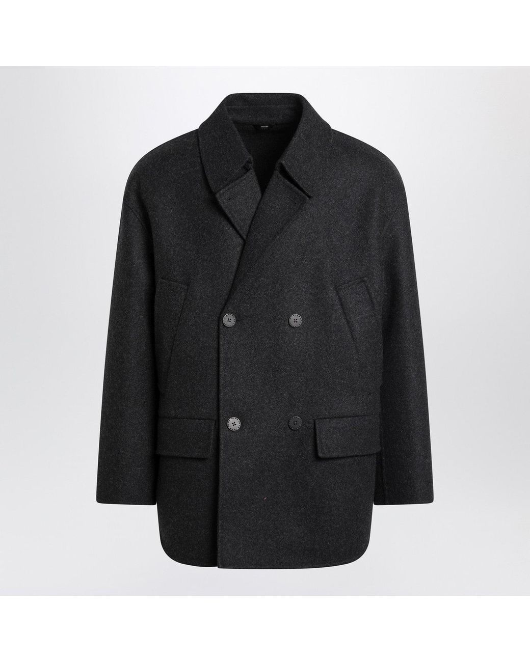 Fendi Black Double-Breasted Caban for men