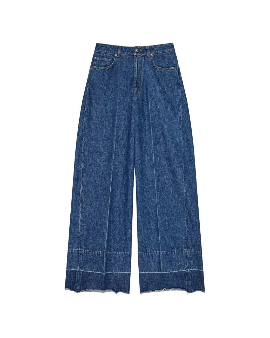 Givenchy Blue Wide-Leg Denim Cotton Jeans