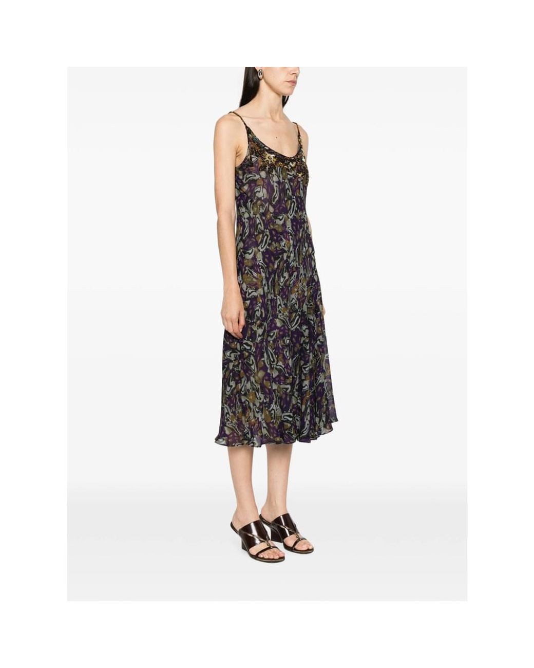 Dries Van Noten Purple Dresses