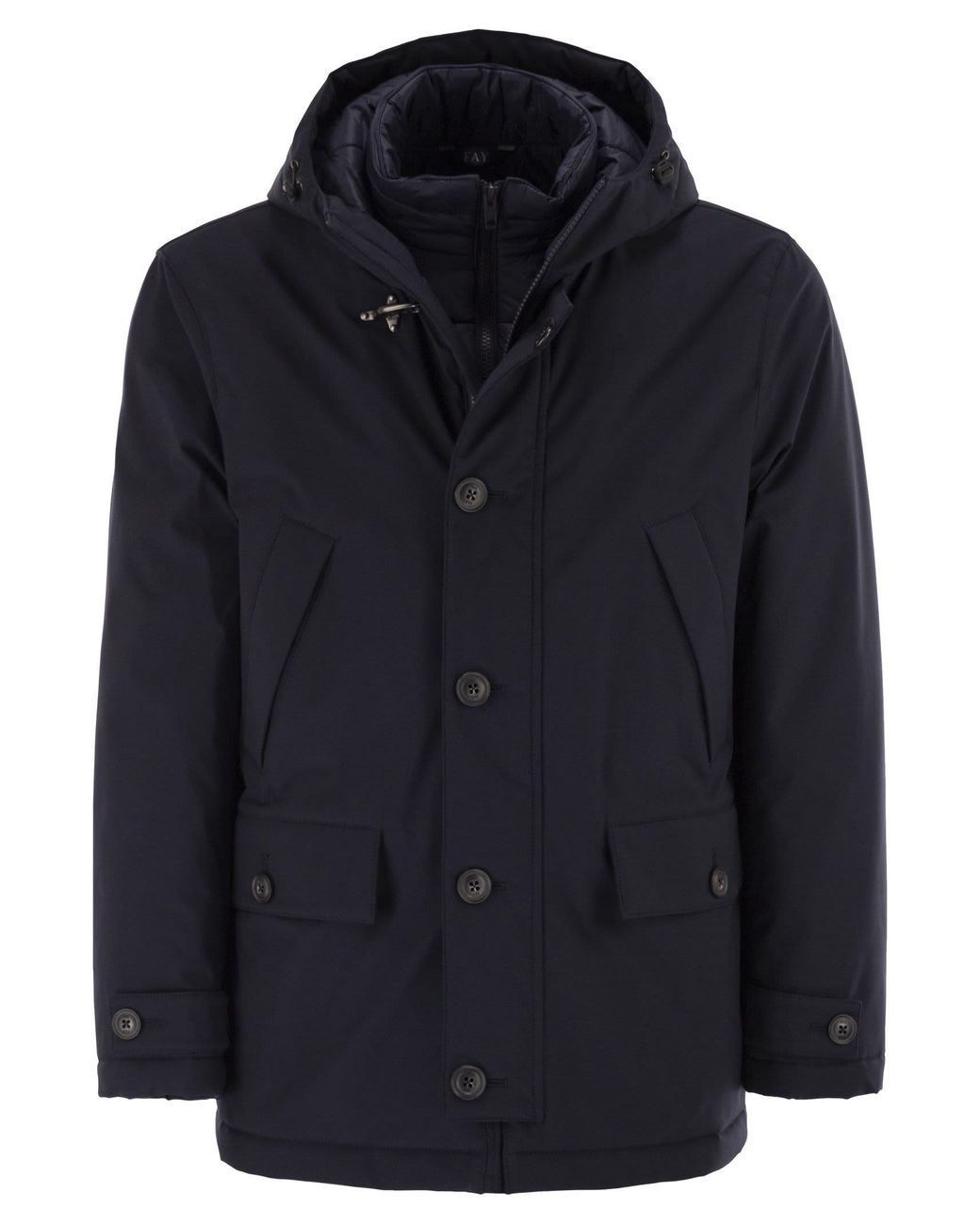 Fay Blue Short Parka for men