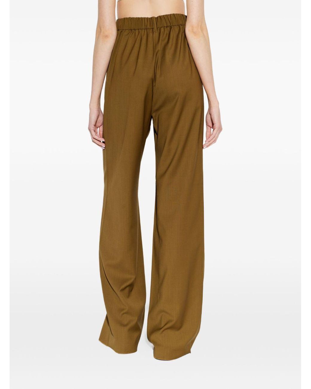 Max Mara Natural Wool Trousers