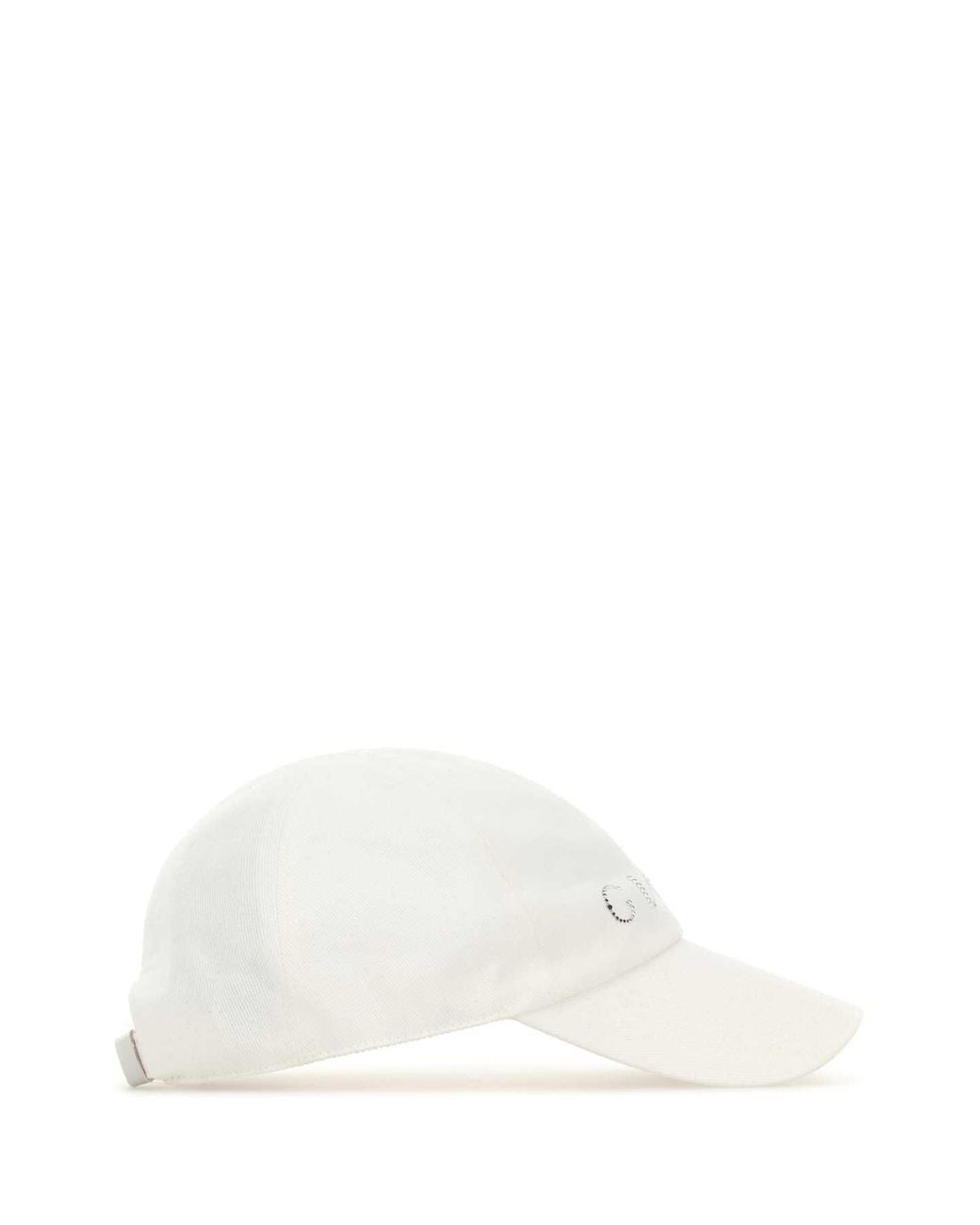 Gucci White Cotton Baseball Cap