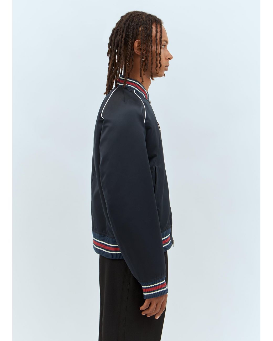 Wales Bonner Blue Marvel Bomber Jacket for men