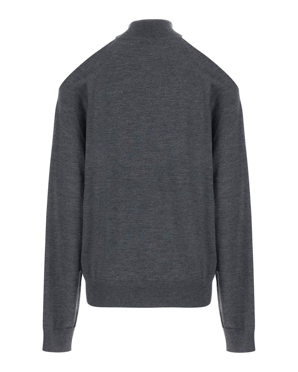Fendi Gray Pullover Fine Cashmere