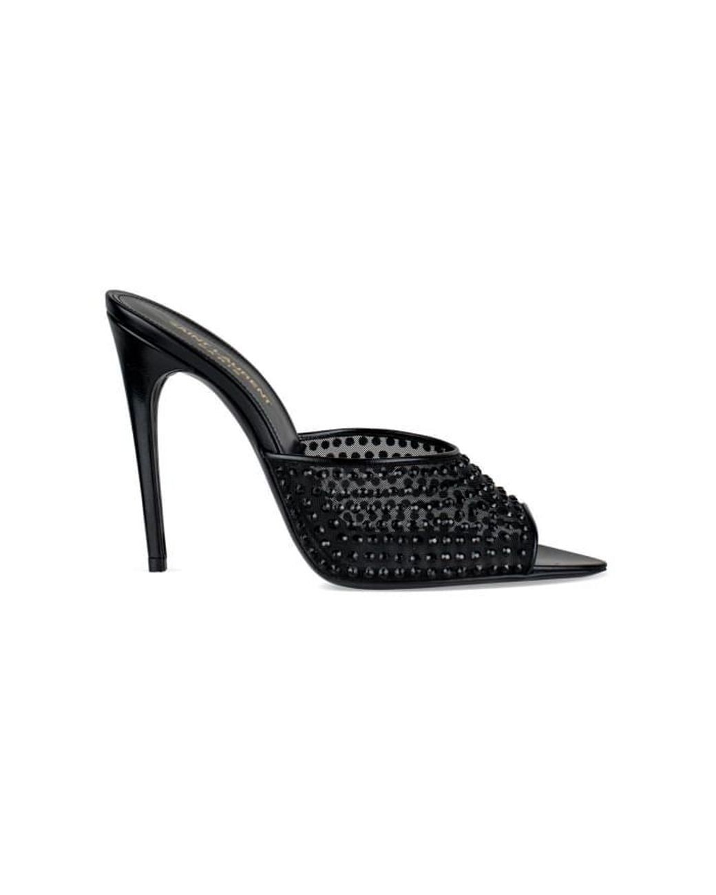 Saint Laurent Black Blonde Mules