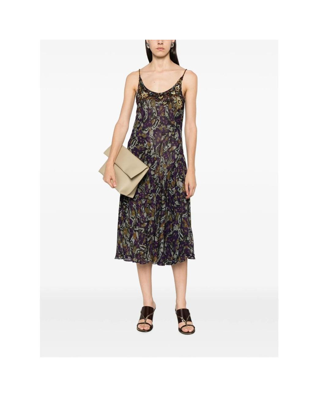 Dries Van Noten Purple Dresses