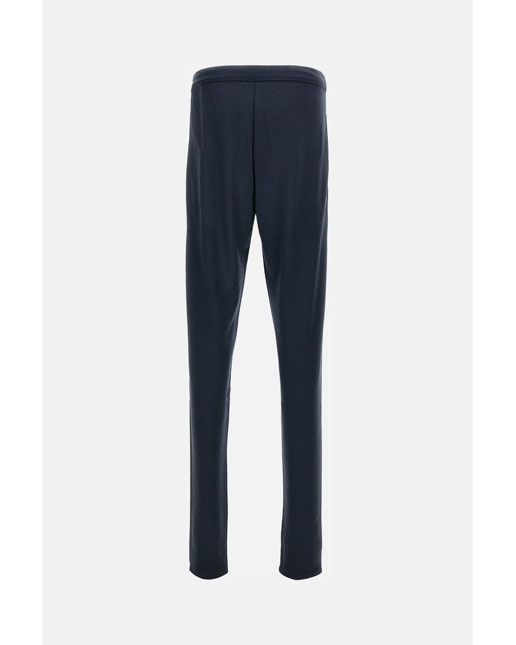 Rier Blue Wool Jogging Trousers for men