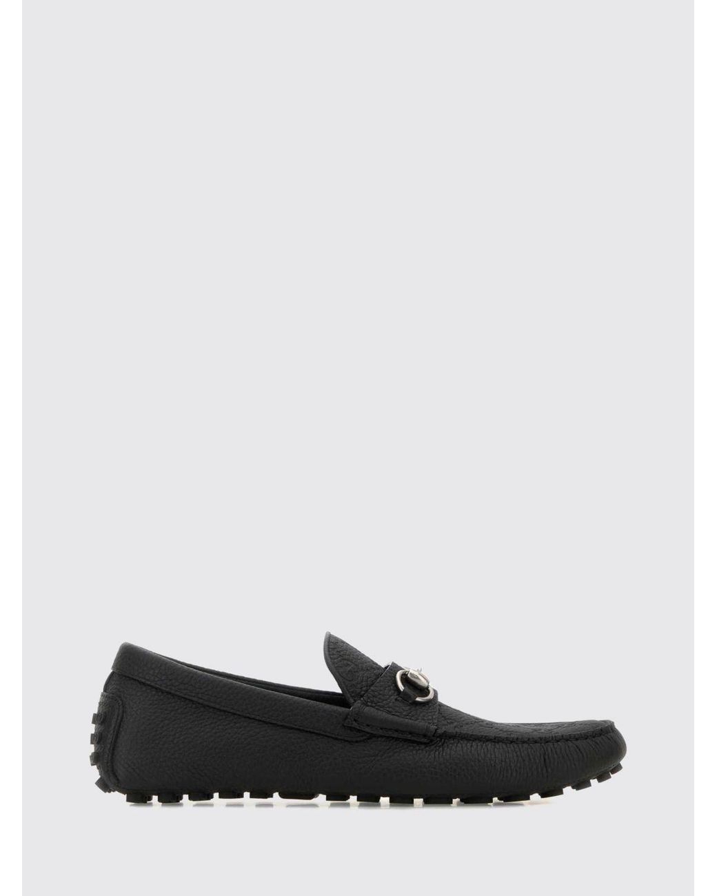 Gucci White Driver Loafers for men