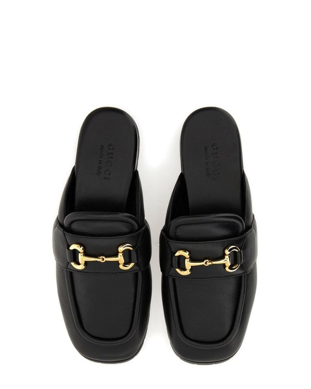 Gucci Black Sabot With Clamp for men