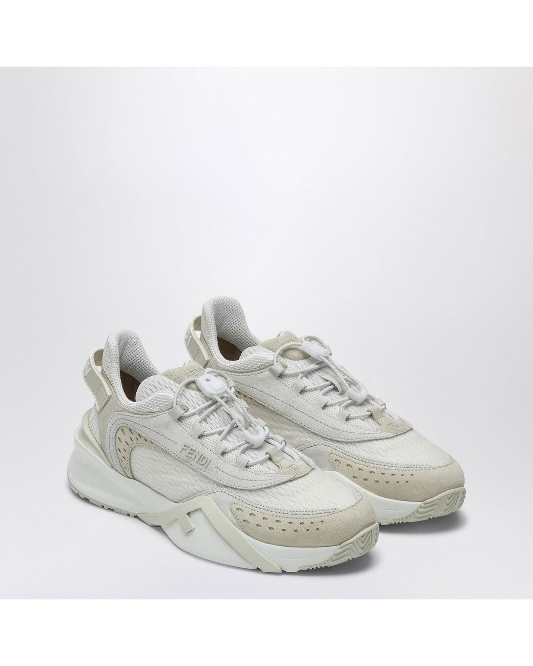 Fendi White Flow Sneaker