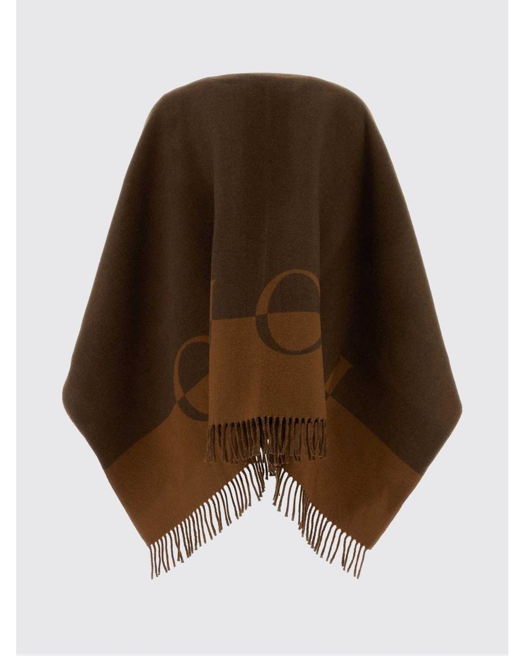 Gucci Brown Wool And Cashmere Cape