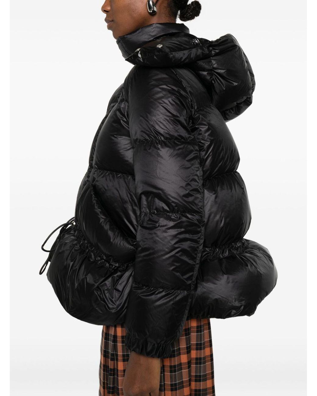 Sacai Black Nylon Puffer Down Jacket
