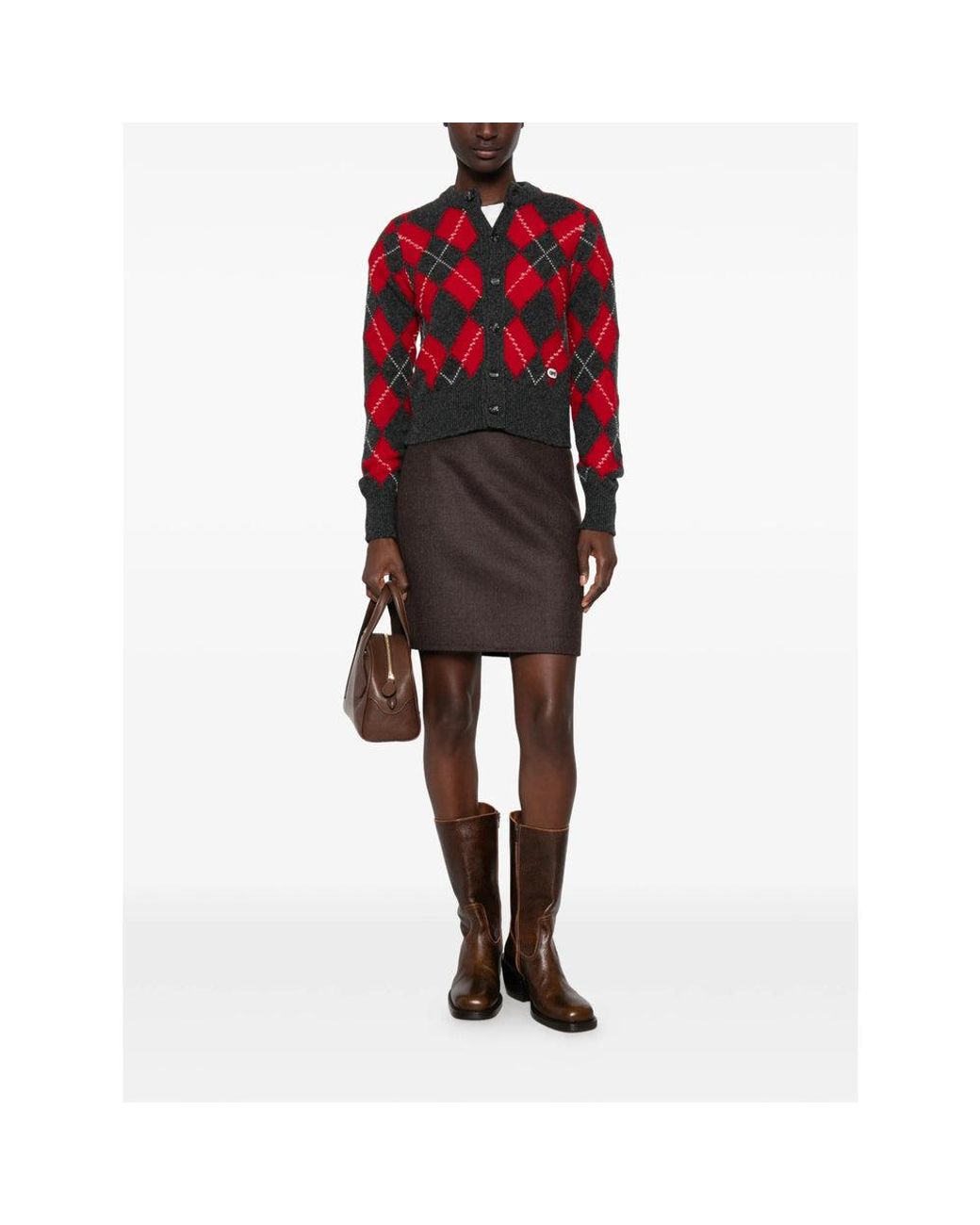 AMI Red Knitwear
