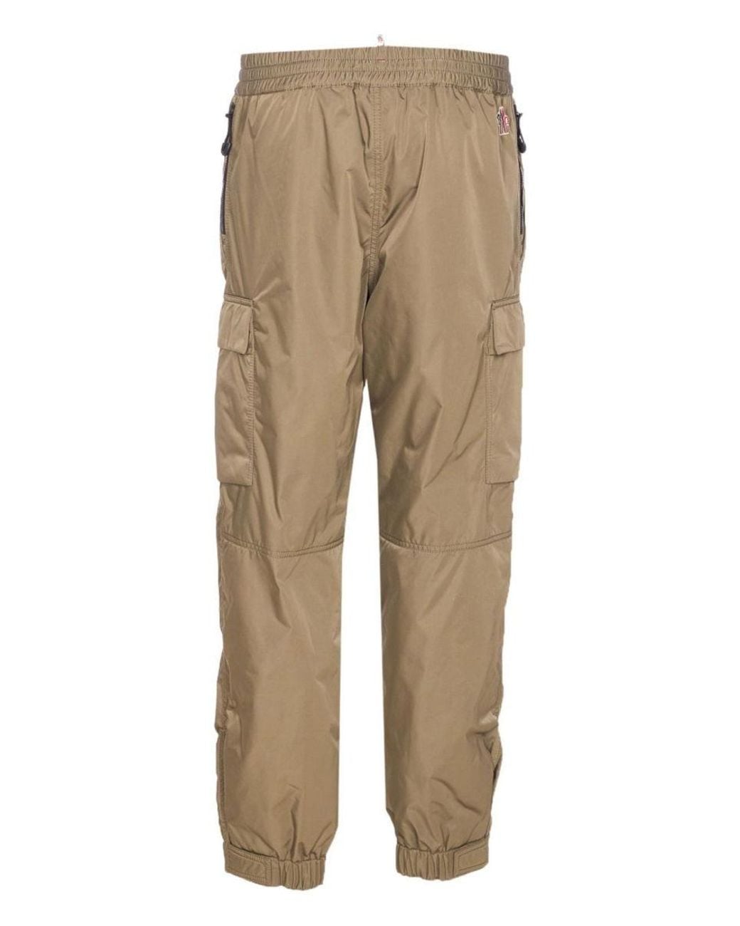 Moncler Natural Logo-Patch Elasticated Trousers for men