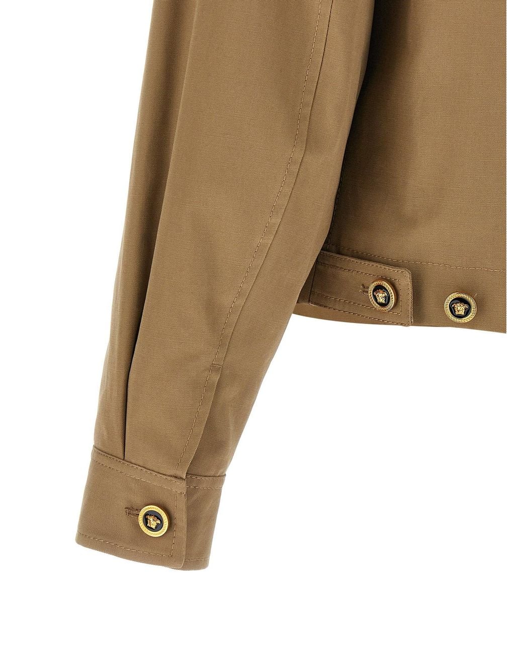 Versace Brown Canvas Jacket for men