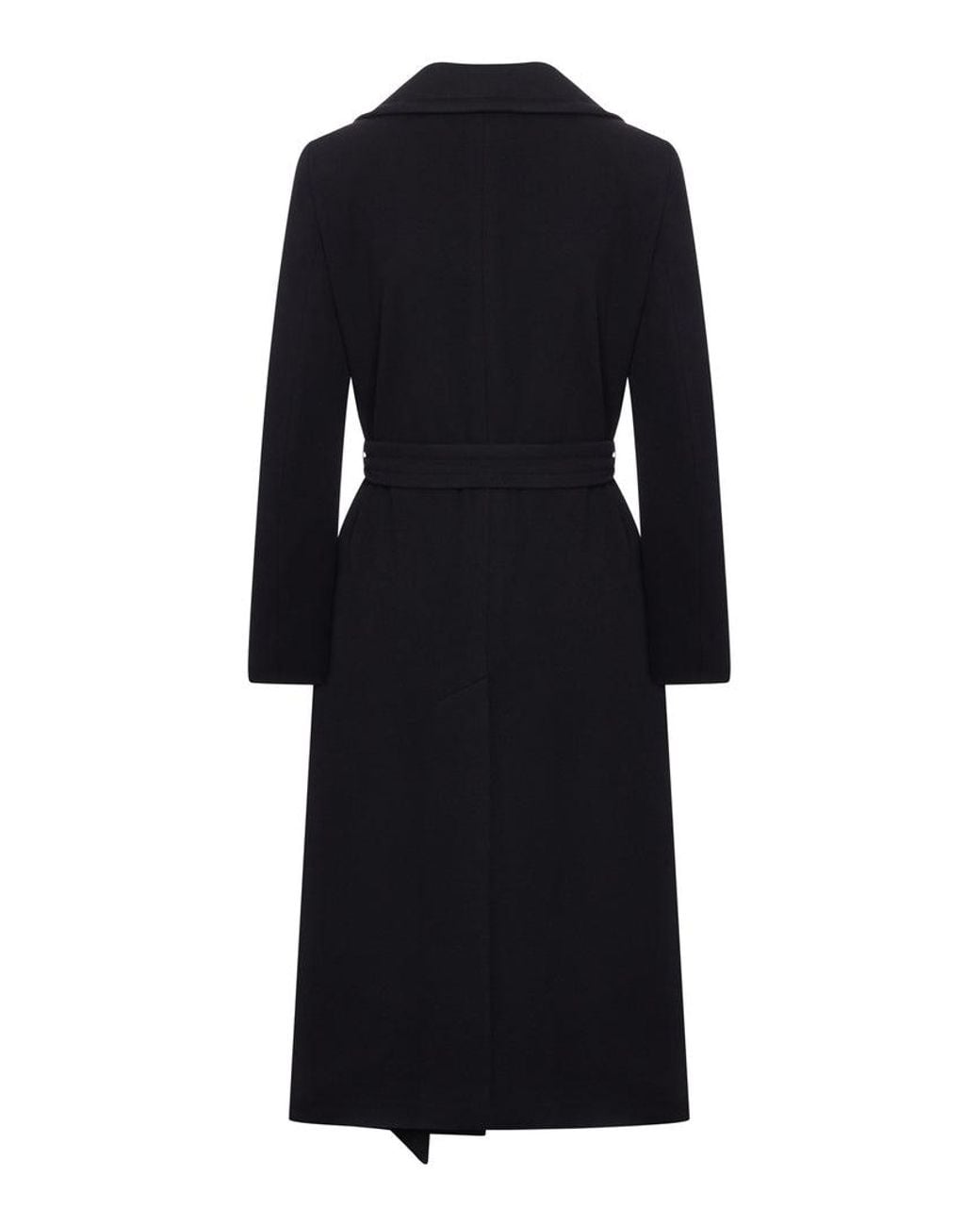 Tagliatore Black Molly Wool And Cashmere Coat