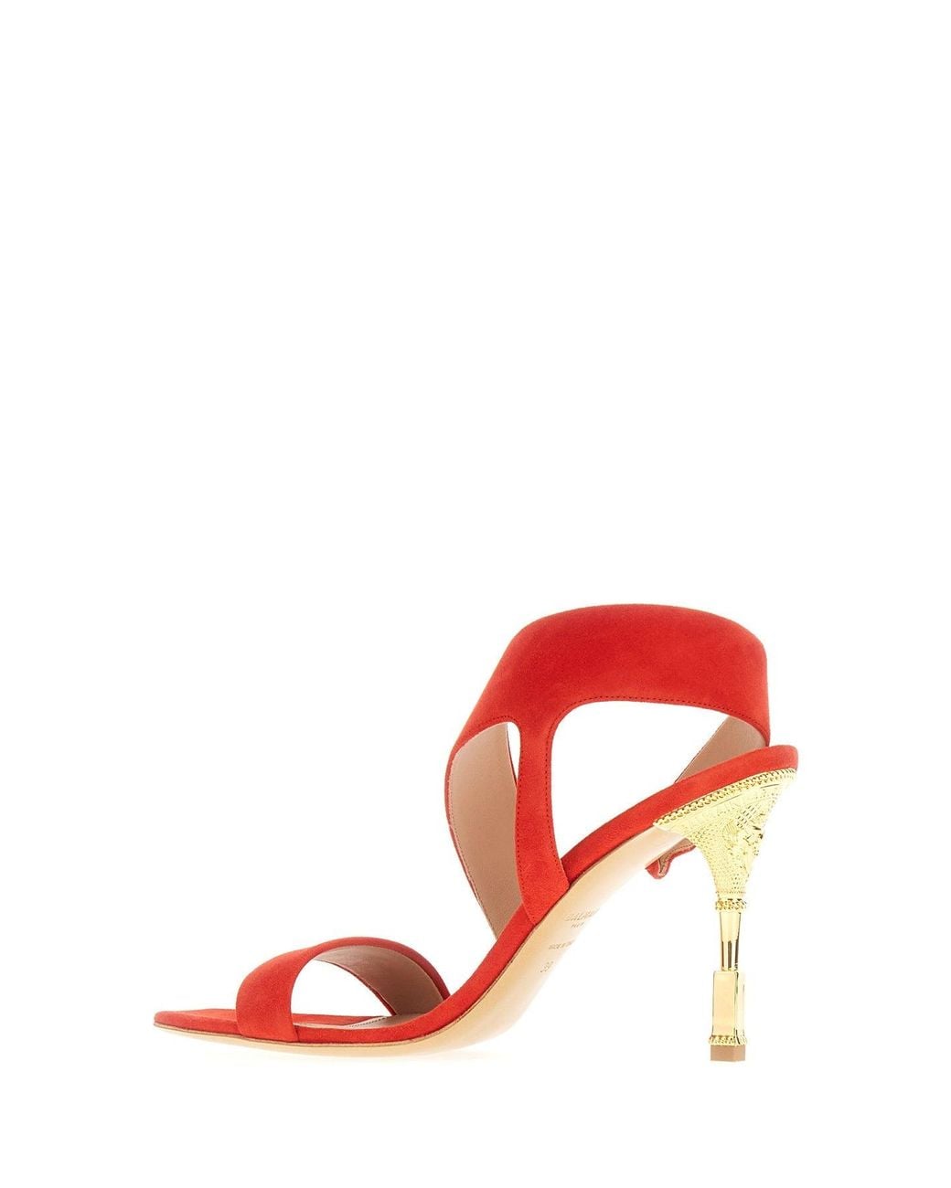 Balmain Red Shoes Mules