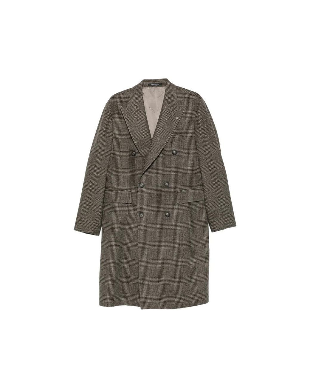 Tagliatore Gray Coats for men