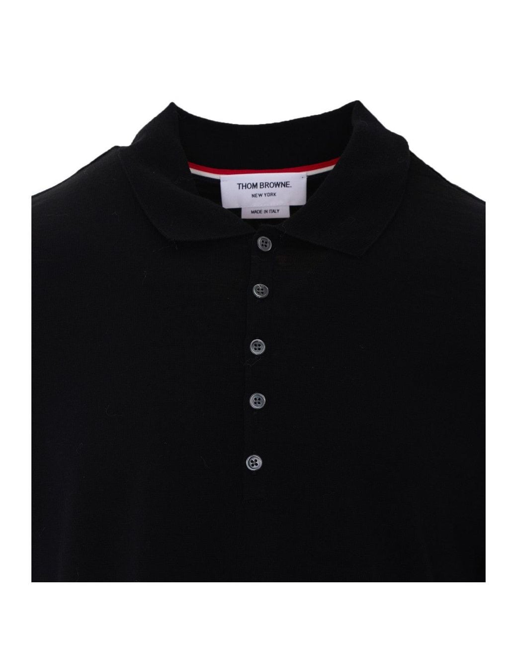Thom Browne Black Rwb Polo for men