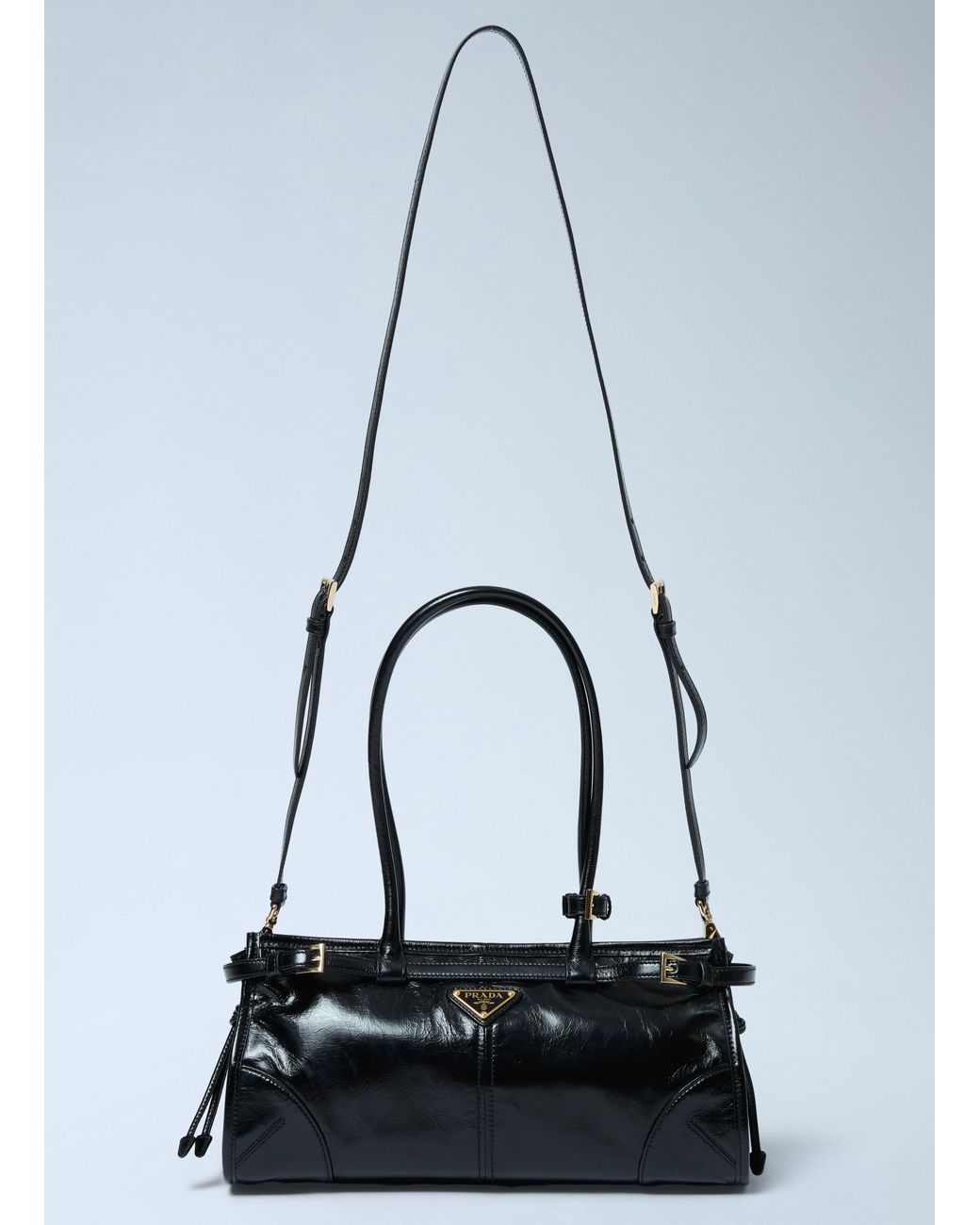 Prada Blue Medium Leather Handbag