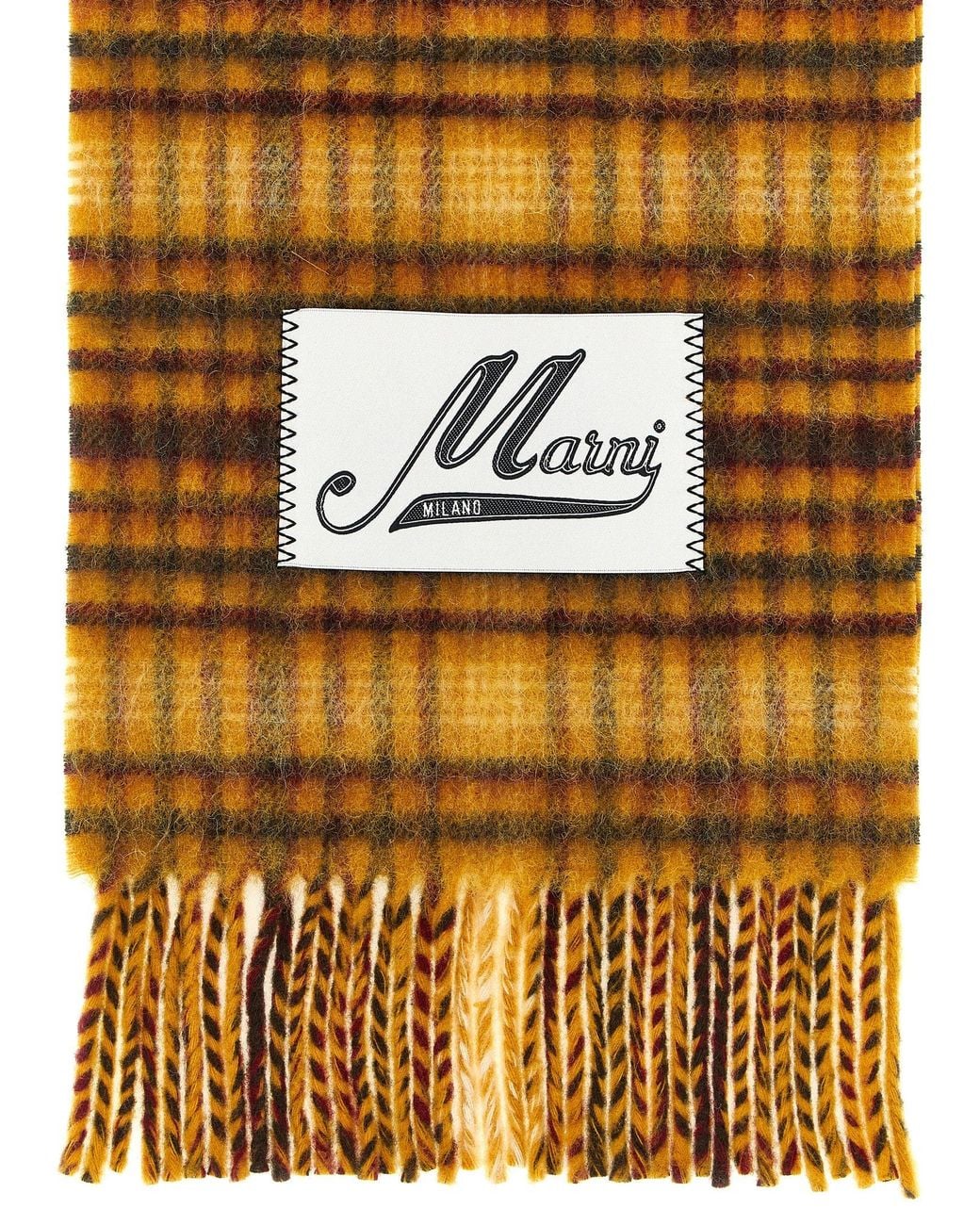 Marni Metallic Check Scarf