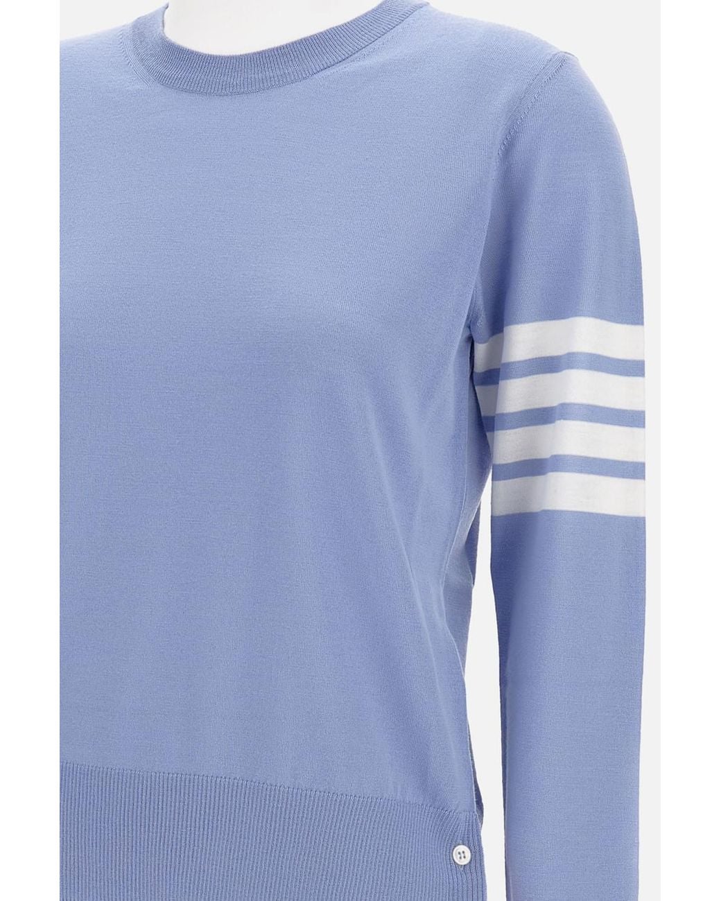 Thom Browne Blue Relaxed Fit Pullover