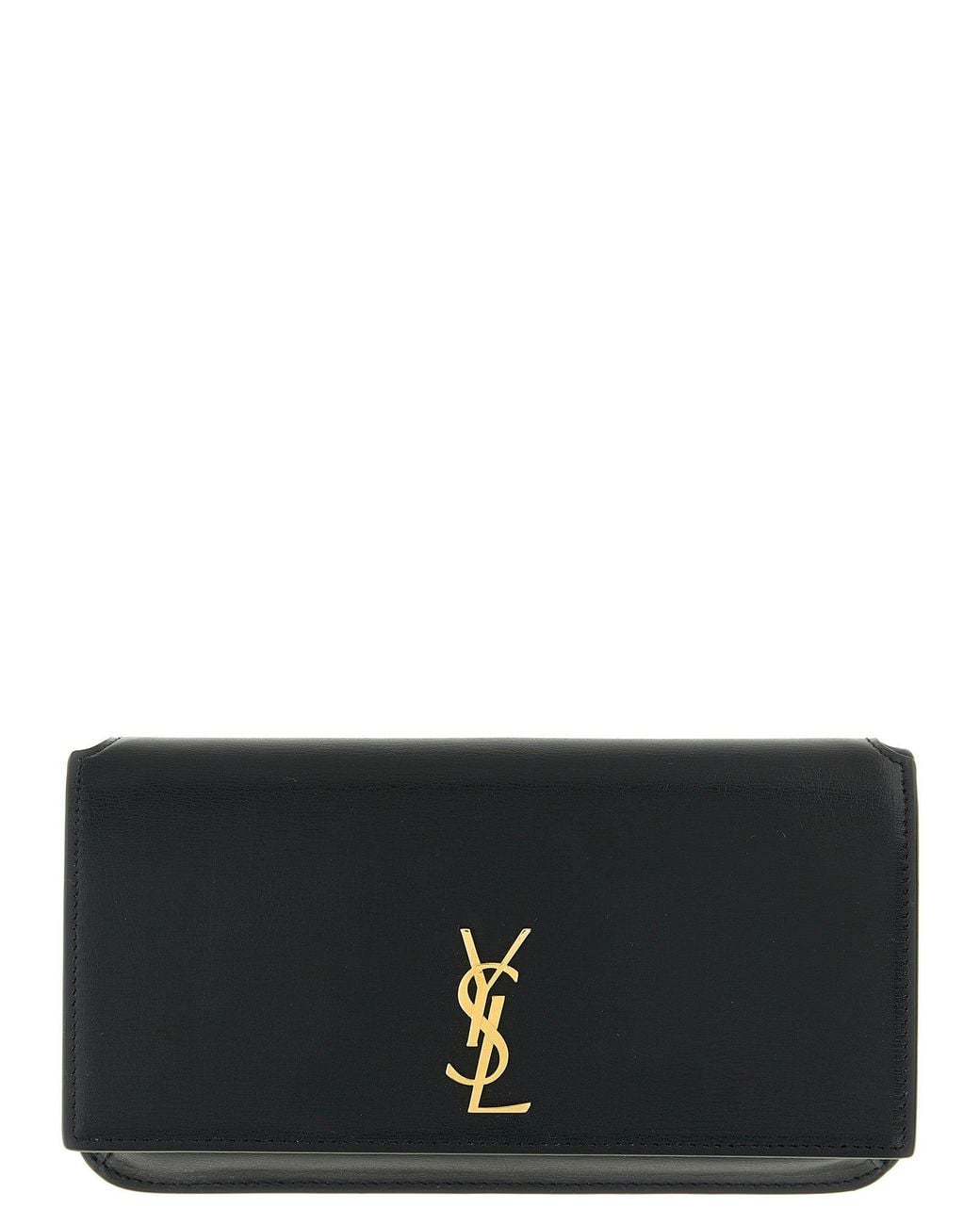 Saint Laurent Black 'Cassandre' Smartphone Holder