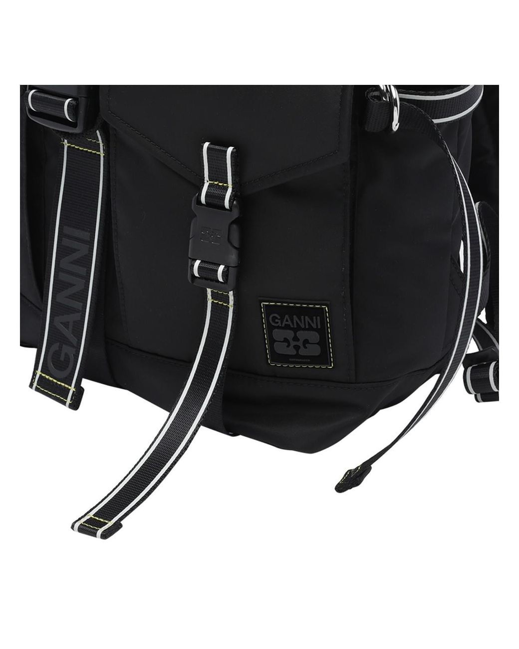 Ganni Black Re-Tech Backpack