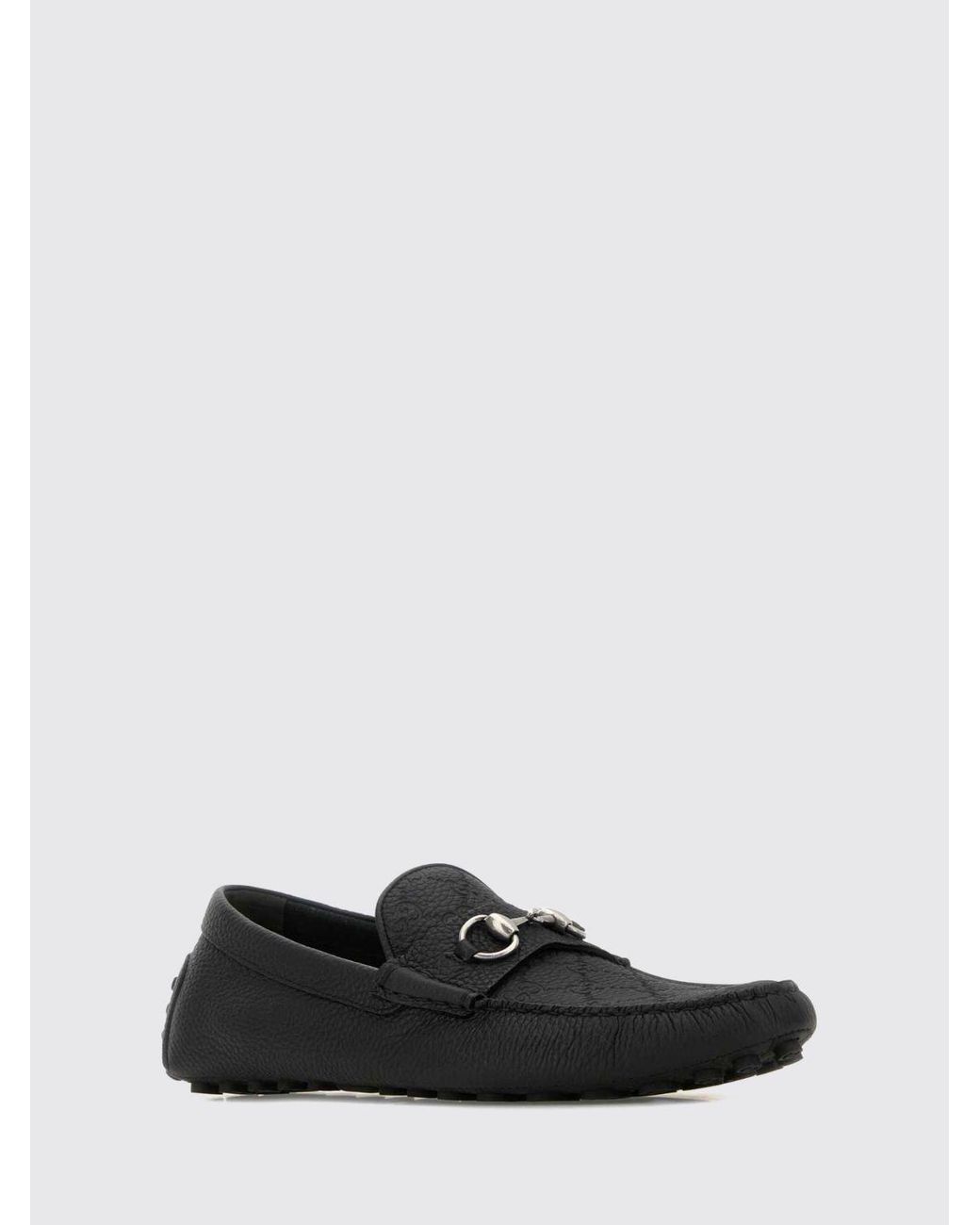 Gucci White Driver Loafers for men