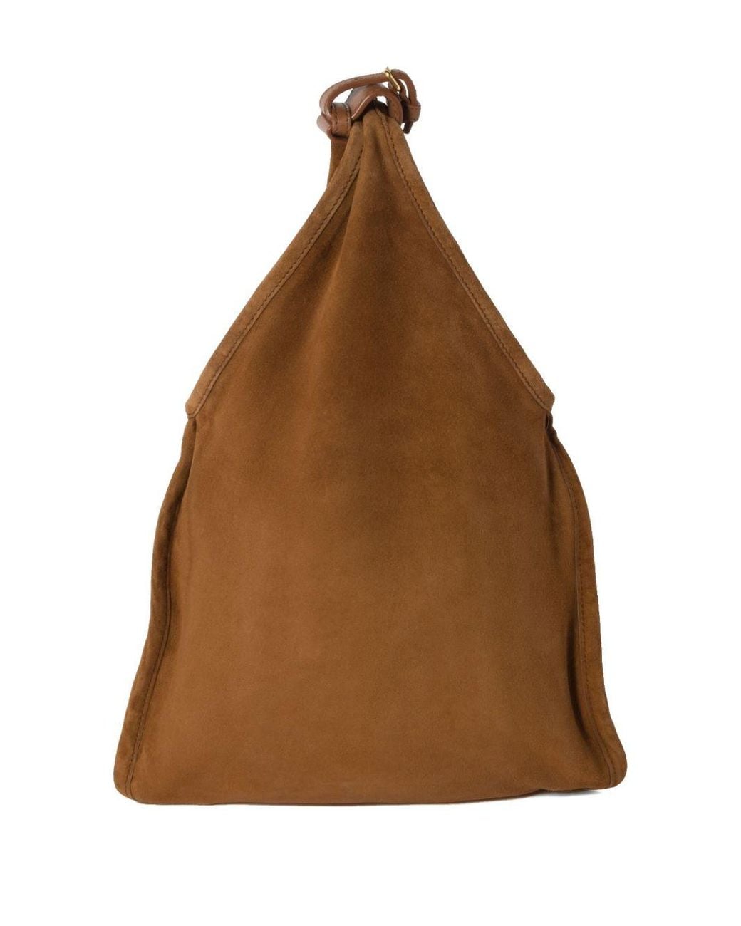 Miu Miu Brown Suede Shoulder Bag With Tricks