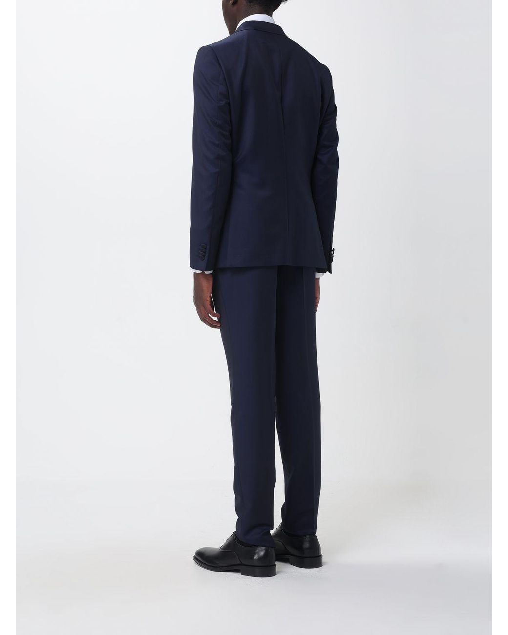 Zegna Blue Wool And Mohair Tuxedo for men