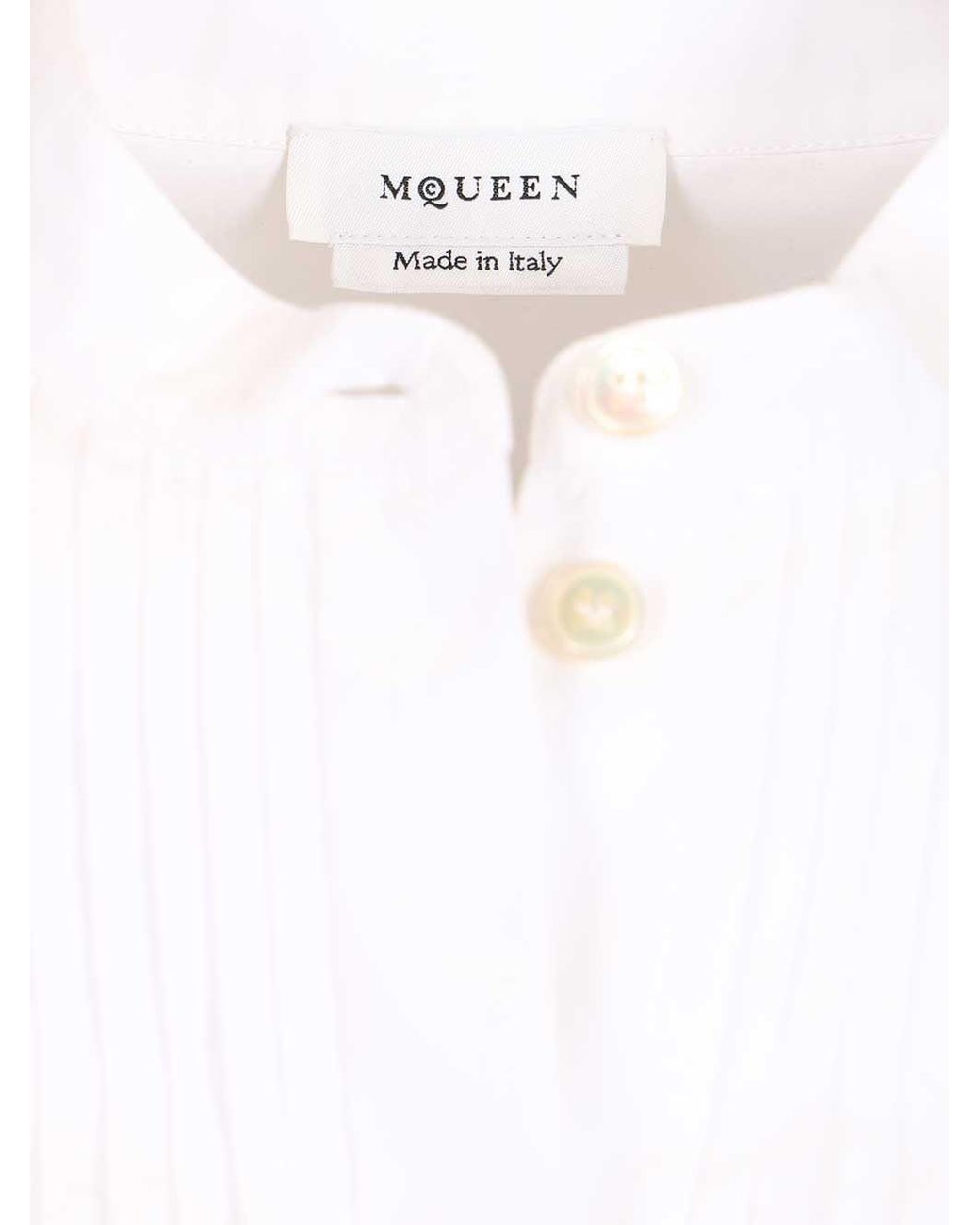 McQueen White Mcqueen Ruffled Shirt