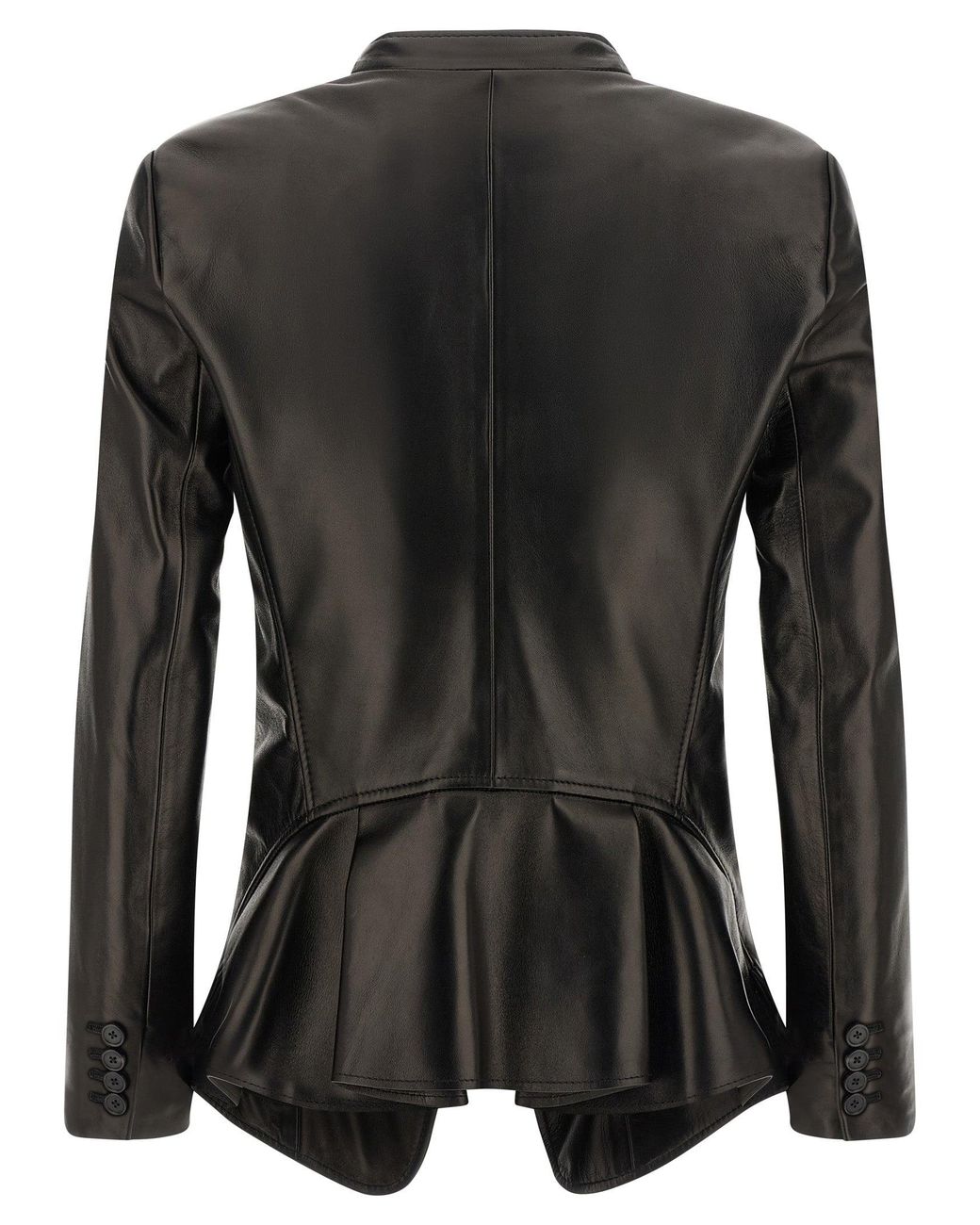 McQueen Black Nappa Blazer