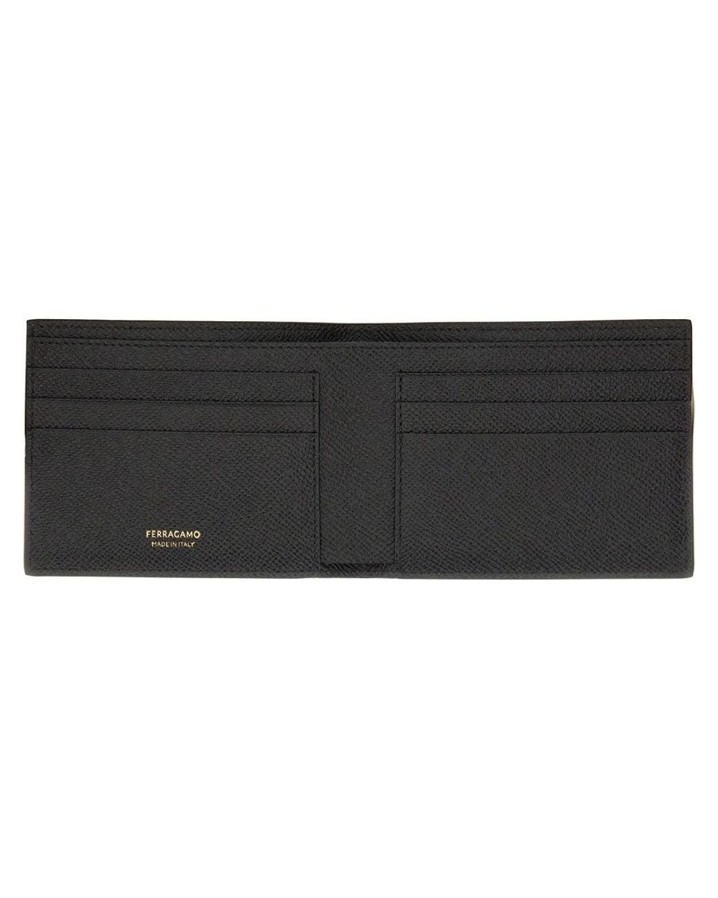 Ferragamo Black Gancini Wallet for men