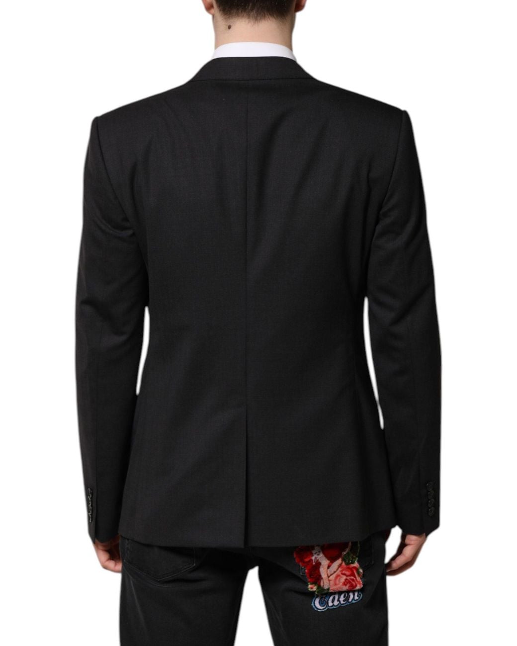 Dolce & Gabbana Black Martini Single Breasted Jacket for men