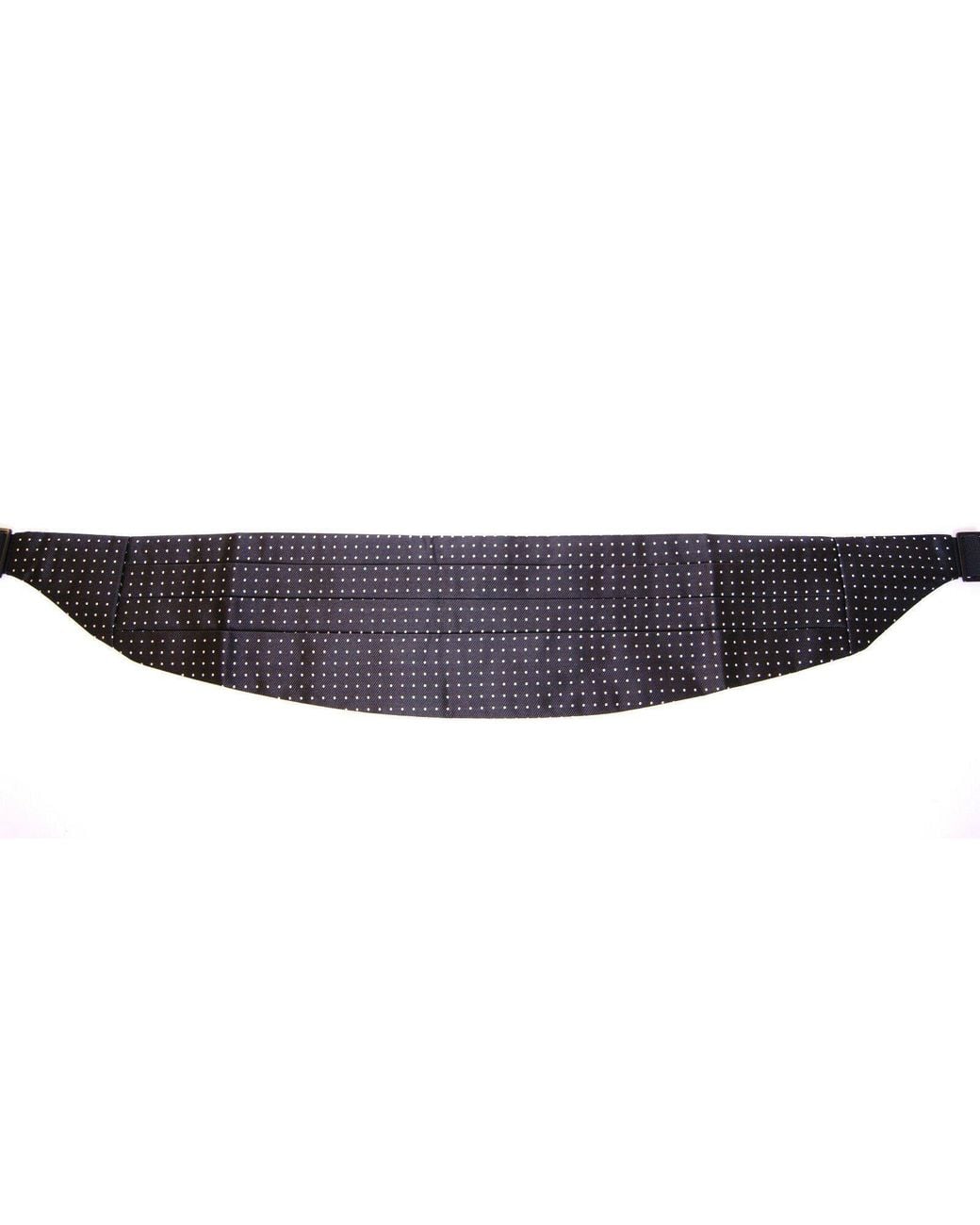 Dolce & Gabbana Blue Waist Smoking Tuxedo Cummerbund Belt Silk for men