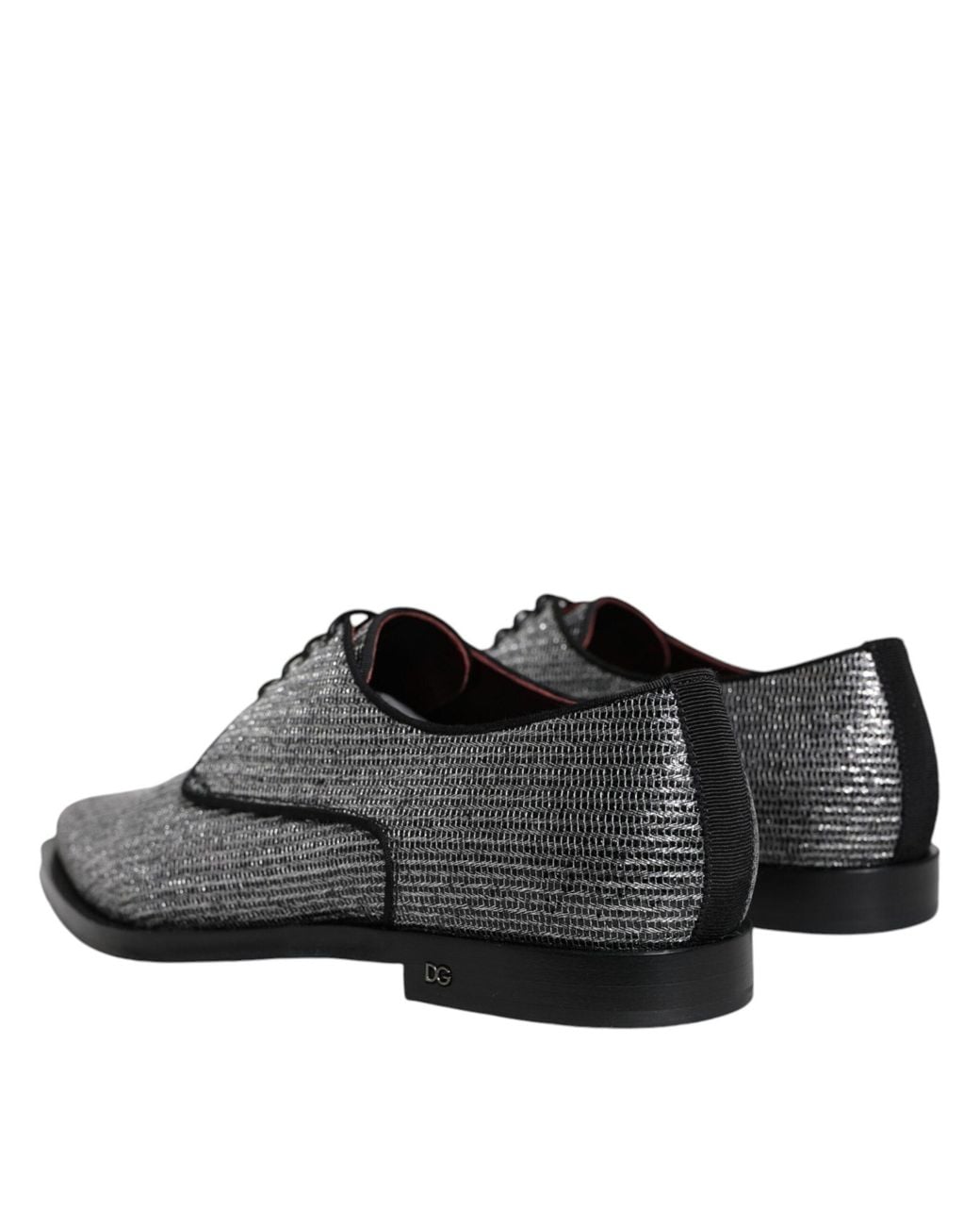 Dolce & Gabbana Black Dolce & Gabbana Textured Polyurethane Flat for men