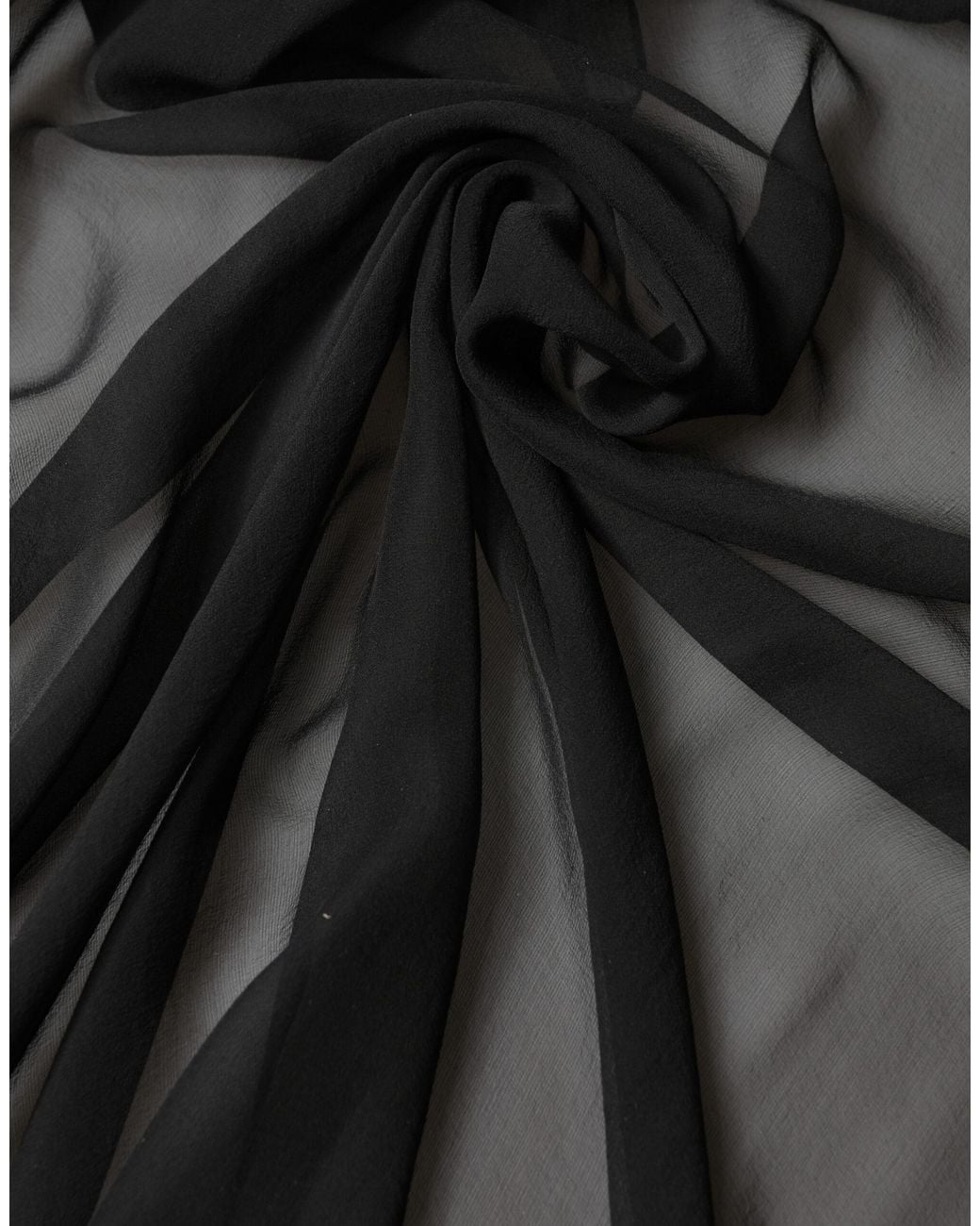 Dolce & Gabbana Black Silk Neck Wrap Shawl Stole 167Cm X 126Cm Scarf