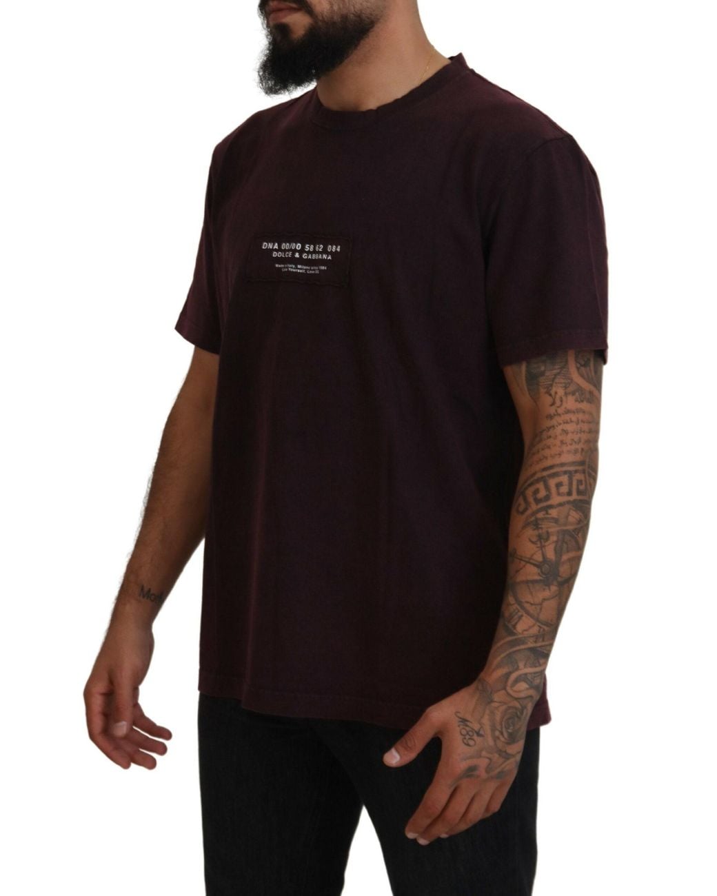 Dolce & Gabbana Black Crewneck Short Sleeve T-Shirt for men