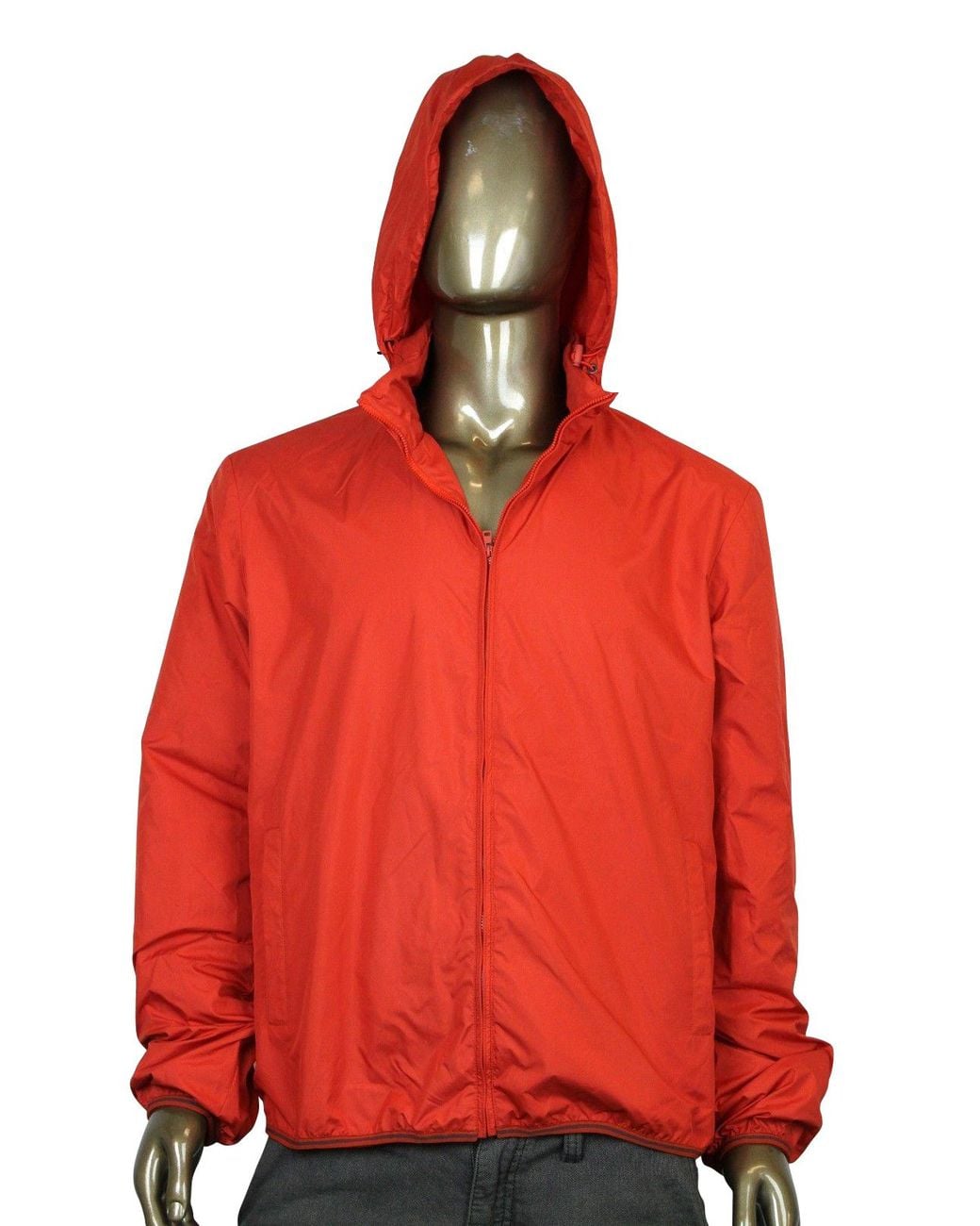 Gucci Red Techno Polyester Windbreaker Jacket (G 44 Us 34) for men