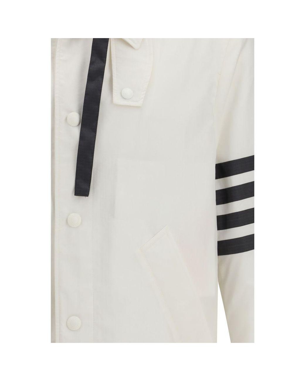 Thom Browne Gray White Polyamide Sweatshirt for men
