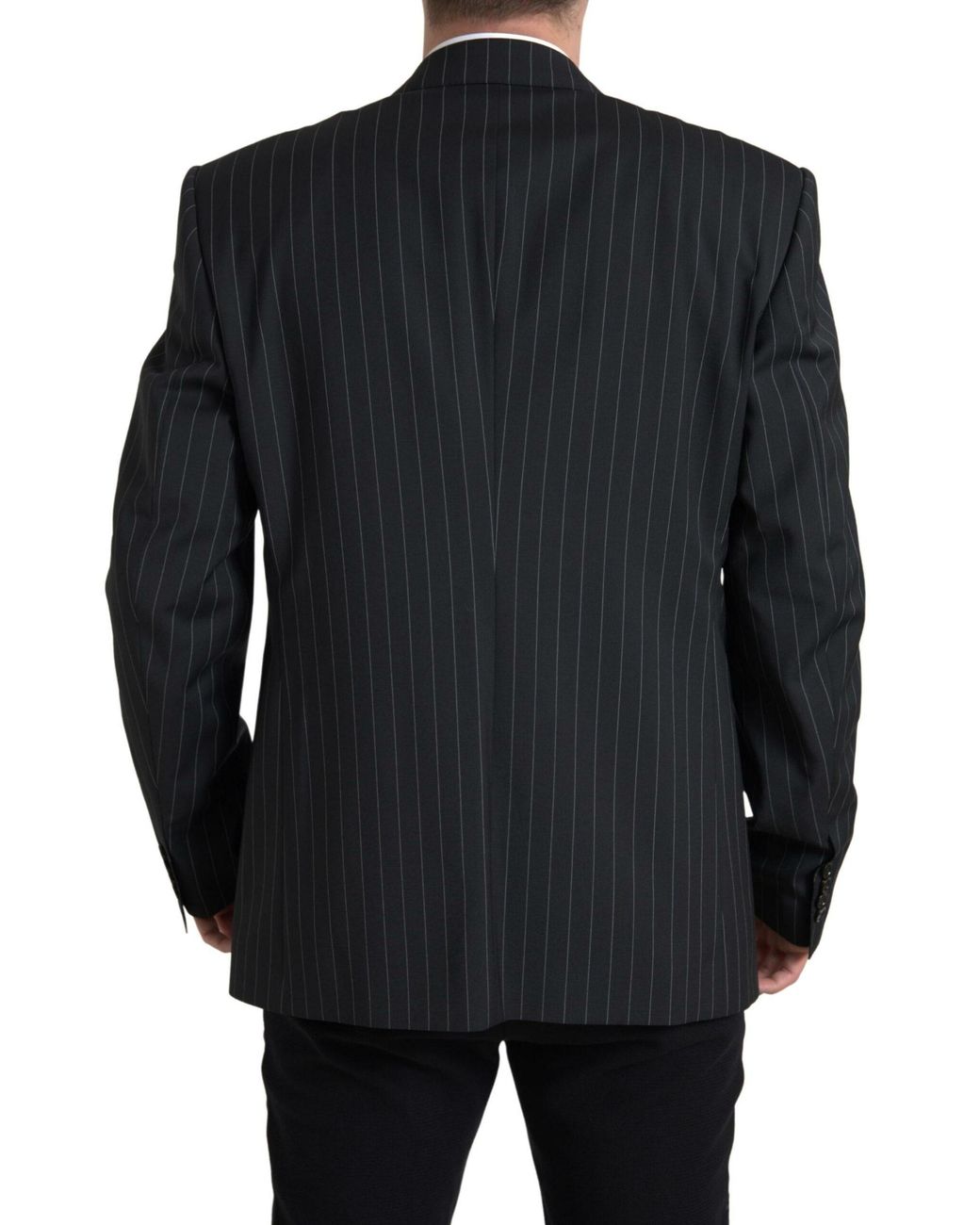 Dolce & Gabbana Blue Stripe Single Breasted Sicilia Blazer for men