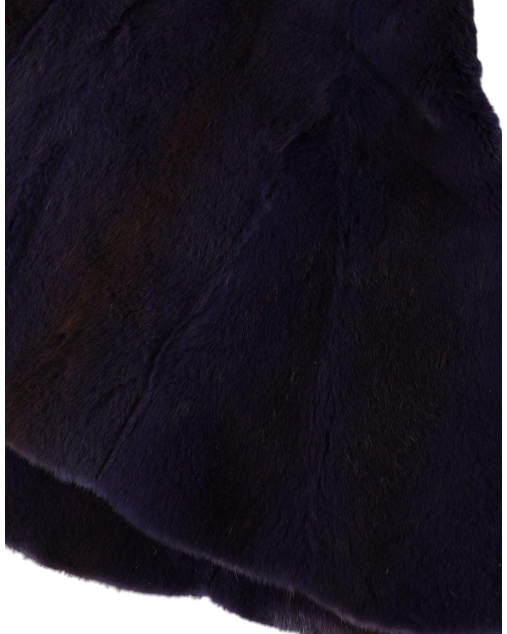 Dolce & Gabbana Blue Black Weasel Fur Whole Head Wrap Hat