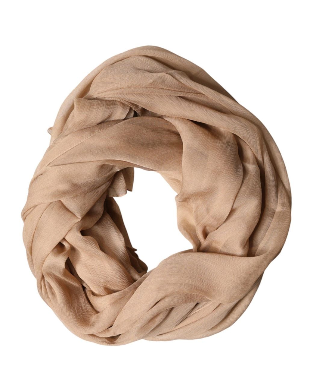 Dolce & Gabbana Brown Silk Stole Neck Wrap Shawl Scarf for men