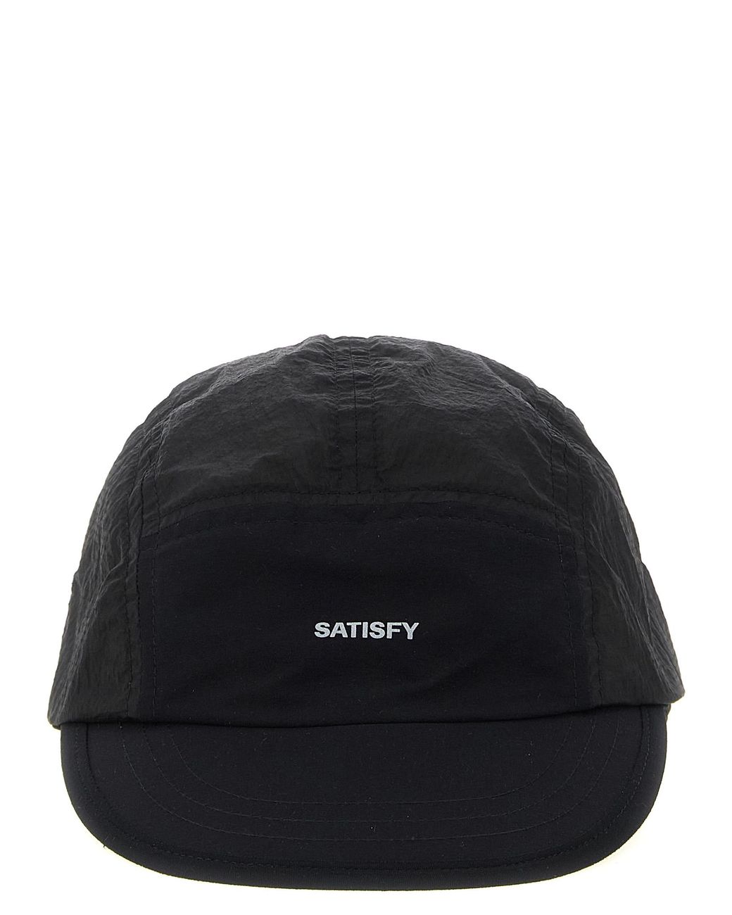 Satisfy Black Polyamide Cap (Baseball Hat) for men