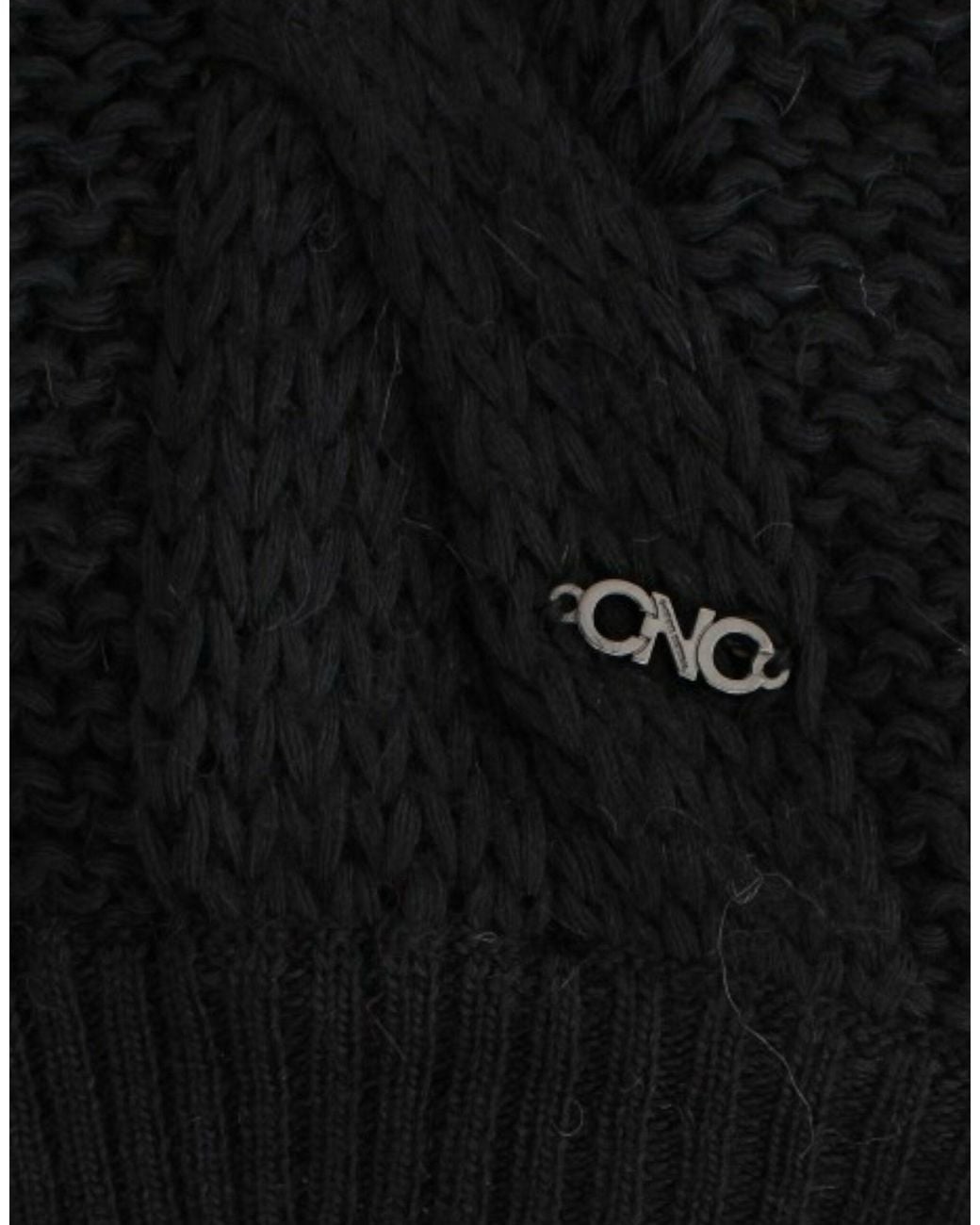 CoSTUME NATIONAL Black Sleeveless Knitted Cardigan
