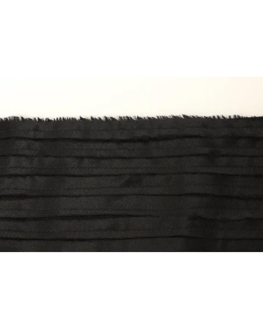 Dolce & Gabbana Black Silk Waist Cummerbund