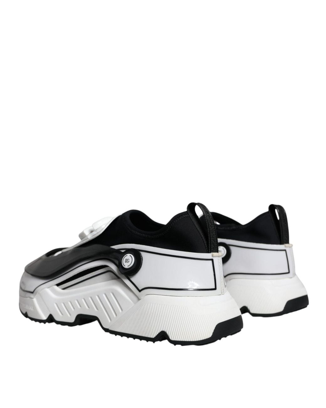 Dolce & Gabbana Black Logo Plaque Daymaster Sneakers Shoes for men