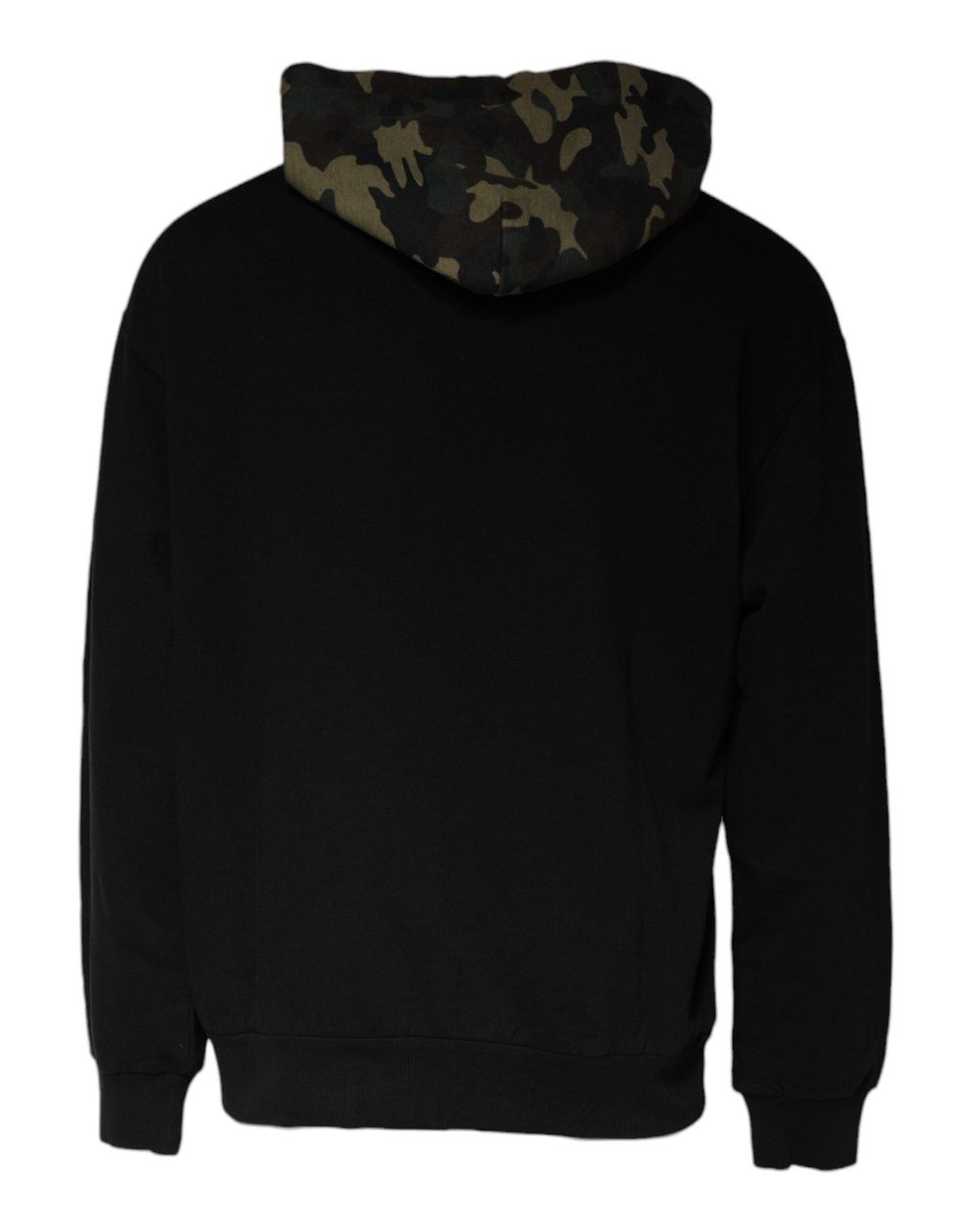 Dolce & Gabbana Black Camouflage Hooded Sweatshirt Sweater for men