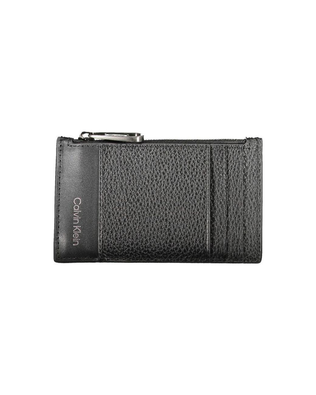 Calvin Klein Gray Leather Wallet for men